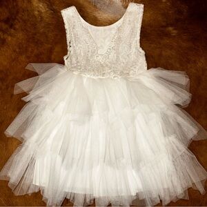Kids lace & tulle dress - Size 5